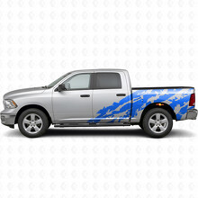 Destroyed Style Zijkant Vinyl Decal Sticker voor Dodge Ram 1500_2