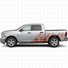 Modder Spat Effect Zij Vinyl Decal Sticker voor Dodge Ram 3500_4