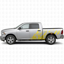 Modder Spat Effect Zij Vinyl Decal Sticker voor Dodge Ram 3500_5