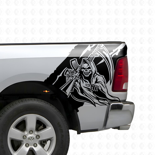 Reaper Bedside Vinyl Sticker voor Dodge Ram 1500