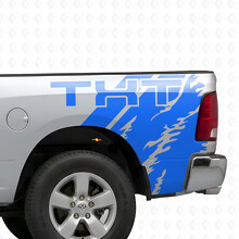 Aangepaste tekst in Splash Effect zijkant vinyl decal sticker voor Dodge Ram 1500_2