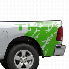 Aangepaste tekst in Splash Effect zijkant vinyl decal sticker voor Dodge Ram 1500_3