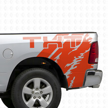 Aangepaste tekst in Splash Effect zijkant vinyl decal sticker voor Dodge Ram 1500_4