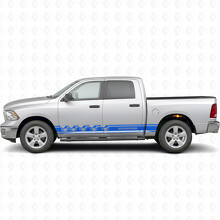 Death Before Dishonor Strepen Zij Vinyl Decal Sticker voor Dodge Ram 1500_2