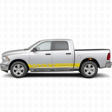 Death Before Dishonor Strepen Zij Vinyl Decal Sticker voor Dodge Ram 1500_5