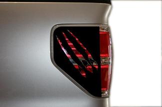 Ford F-150 (2009-2014) Custom vinyl remlicht sticker kit - klauwen