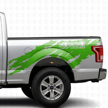 4x4 Off Road Versleten Stijl Bedside Vinyl Decal Kit voor Musclecar truck 2015-17_3
