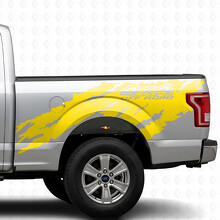 4x4 Off Road Versleten Stijl Bedside Vinyl Decal Kit voor Musclecar truck 2015-17_5