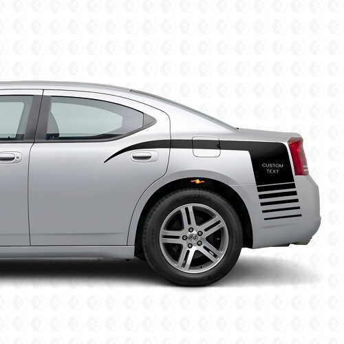 Gepersonaliseerde Strobe Klauw Stijl Strepen Zij Vinyl Decal Sticker voor Dodge Charger 2006-2010