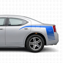 Gepersonaliseerde Strobe Klauw Stijl Strepen Zij Vinyl Decal Sticker voor Dodge Charger 2006-2010_2