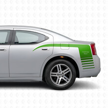 Gepersonaliseerde Strobe Klauw Stijl Strepen Zij Vinyl Decal Sticker voor Dodge Charger 2006-2010_3