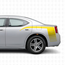 Gepersonaliseerde Strobe Klauw Stijl Strepen Zij Vinyl Decal Sticker voor Dodge Charger 2006-2010_5