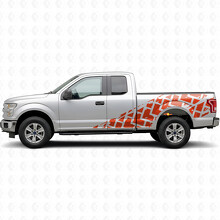 Grote Bandenprofiel Strepen Zijkant Vinyl Decal Kit voor Musclecar truck 2015-2017_4
