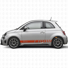 Racing Stripes Zijvinylsticker voor Fiat 500_4