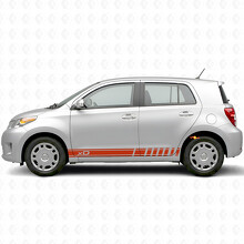xD Logo Accent Strepen Zij Vinyl Decal Kit voor Scion xD_4