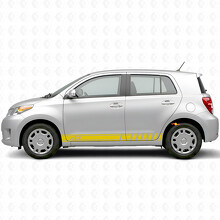 xD Logo Accent Strepen Zij Vinyl Decal Kit voor Scion xD_5