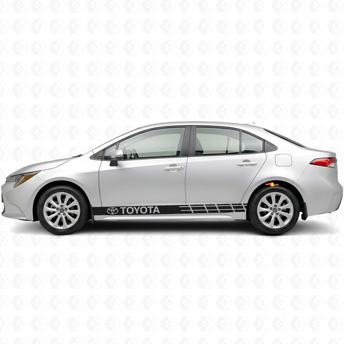 Toyota Logo Accent Strepen Zijkant Vinyl Decal Sticker voor Toyota Corolla