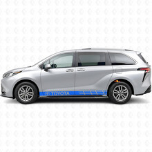 Gemerkt Accent Strepen Rocker Panel Vinyl Decal Sticker voor Toyota Sienna_2