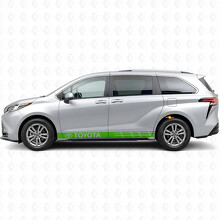 Gemerkt Accent Strepen Rocker Panel Vinyl Decal Sticker voor Toyota Sienna_3