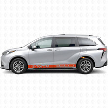 Gemerkt Accent Strepen Rocker Panel Vinyl Decal Sticker voor Toyota Sienna_4