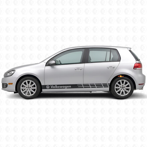 VW Logo Racing Strepen Zij Vinyl Decal Sticker voor Volkswagen Golf