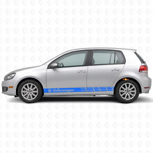 VW Logo Racing Strepen Zij Vinyl Decal Sticker voor Volkswagen Golf_2