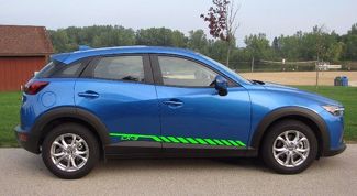 Racing grafische streep auto vinyl sticker sticker voor Mazda CX-3 2015 - 2018