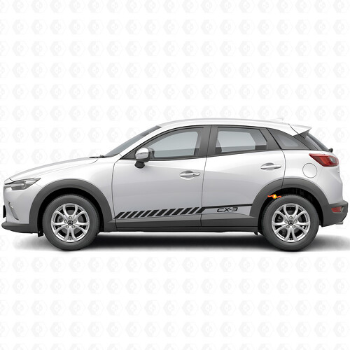 Race Strepen Deur Zijde Vinyl Sticker Decal voor Mazda CX-3