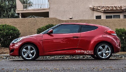 2X meerdere kleuren Hyundai Performance Veloster Turbo Symbol Decal Sticker