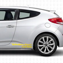 Veloster Turbo Lettering Deur Zij Vinyl Decal Sticker voor Hyundai Veloster_5