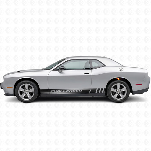 Challenger Lettering Racing Strepen Zij Vinyl Decal Sticker voor Dodge Challenger