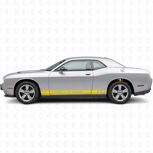Challenger Lettering Racing Strepen Zij Vinyl Decal Sticker voor Dodge Challenger_5