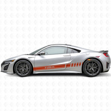 Racing Strepen Zij Vinyl Decal Sticker voor Acura NSX_4