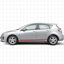 Racing grafische streep Car Side Vinyl Decal Sticker voor Mazdaspeed 3 2007 - 2013_4
