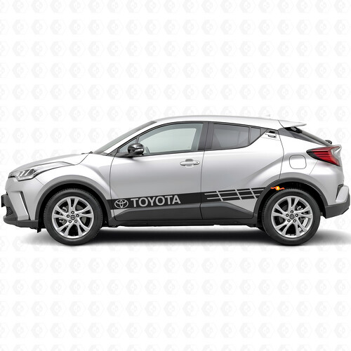Gebruikte Racing Stripes Zij Vinyl Decal Sticker voor Toyota C-HR