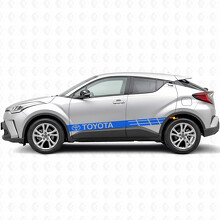Gebruikte Racing Stripes Zij Vinyl Decal Sticker voor Toyota C-HR_2