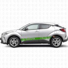 Gebruikte Racing Stripes Zij Vinyl Decal Sticker voor Toyota C-HR_3