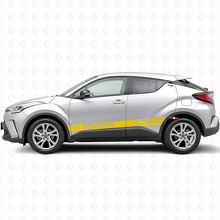 Gebruikte Racing Stripes Zij Vinyl Decal Sticker voor Toyota C-HR_5