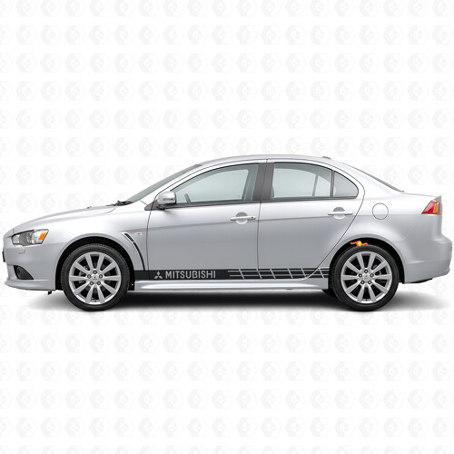 Racing Stripes Zij Vinyl Decal Sticker voor Mitsubishi Lancer