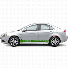 Racing Stripes Zij Vinyl Decal Sticker voor Mitsubishi Lancer_3