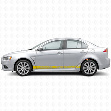 Racing Stripes Zij Vinyl Decal Sticker voor Mitsubishi Lancer_5