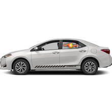 Racing grafische streep auto vinyl sticker sticker voor Toyota Corolla 2014 - 2018 2