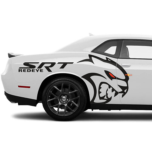 Srt redeye hellcat zijkant achter spatbord stickers stickers graphics voor dodge challenger
