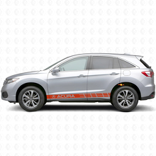 Racen Zijstrepen Vinyl Decal Kit voor Acura RDX MDX_4