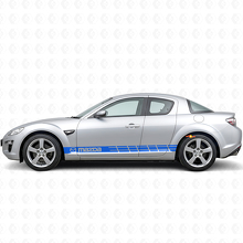 Racing Style Strepen Zij Vinyl Decal Sticker voor Mazda RX-8_2