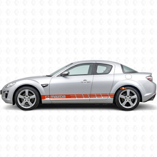 Racing Style Strepen Zij Vinyl Decal Sticker voor Mazda RX-8_4