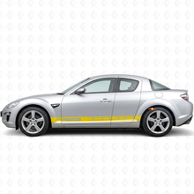 Racing Style Strepen Zij Vinyl Decal Sticker voor Mazda RX-8_5