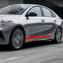 Zijstrepen Race Vinyl Decal Sticker Voor Kia Forte 2