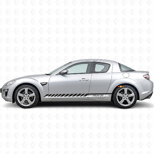 Racingstrepen Zijvinyl Stickers voor Mazda RX-8