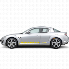 Racingstrepen Zijvinyl Stickers voor Mazda RX-8_5